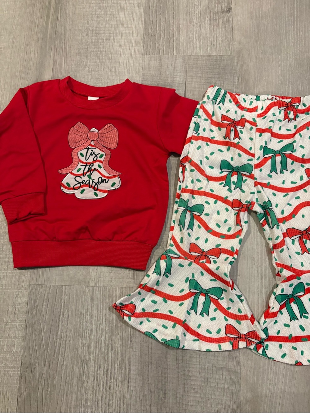 Toddler Girl Christmas Pants Set..18-24M